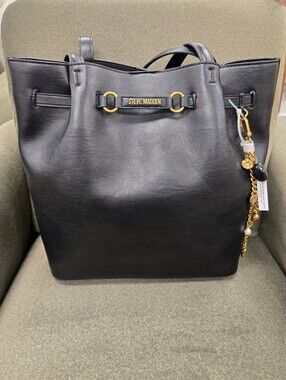 Steve Madden Black Tote Handbag